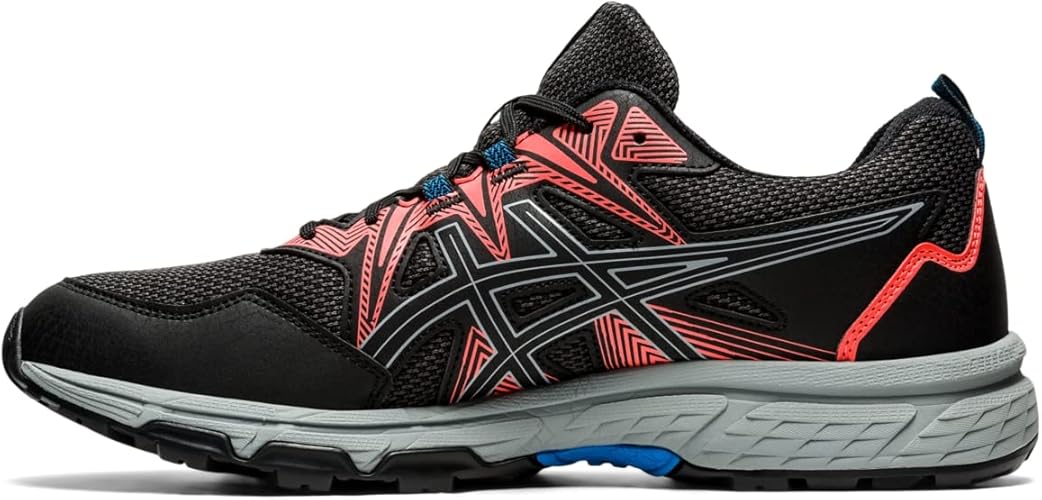 ASICS Men's Gel-Venture 8 Running Shoes-Black, Orange