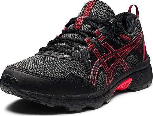 ASICS Men's Gel-Venture 8 Running Shoes-Black/Electric Red